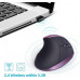 Ergonomic Mouse Wireless,Rechargeable Vertical Mouse with 6 Buttons (Purple)