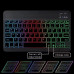 Wireless Bluetooth keyboard Seven Colors Rechargeable Portable mute Backlight 