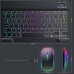 Wireless Bluetooth keyboard Seven Colors Rechargeable Portable mute Backlight 