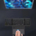 Bluetooth keyboard Rechargeable foldable touchpad ultrathin Portable mini mute